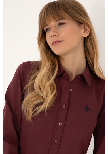 U.s. Polo Assn. Kadın Plum Gömlek Basic 50316711-vr177 New Plum