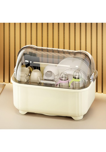 Suntek Mutfak Tezgahı İçin Bulaşık Kurutma Rafı, Ev Tipi Süt Beyazı