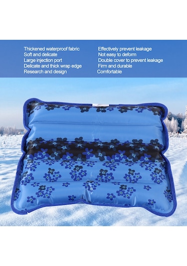 Ximistore9 Mavi Soğuk Yastık 36x36cm : Çok Amaçlı, Su Geçirmez Kumaş, Hızlı Su Enjeksiyonu, Dayanıklı Kenar Tamiri Diğer