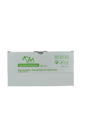 Vira Upp 110 S Ultrason Kağıdı + Termal Paper For Video Printer 110 x 20 M 10 Adet