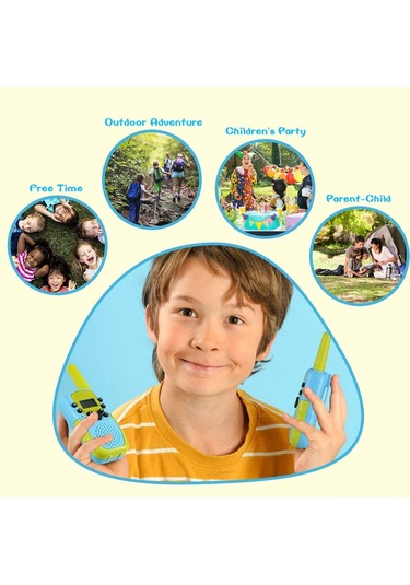 Lemestar Çocuklar İçin Renkli Telsiz İletişim Cihazı, 8-22 Kanal, 3-5 Km Menzil, 4xaaa Pil İle