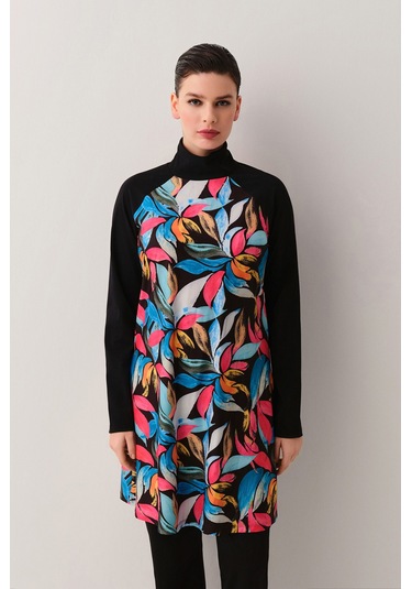 Suwen Victoria Tesettür Mayo Sb25910908908 Yaprak Baskılı