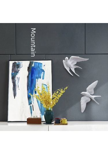 Kangvka Küçük Kuş Modeli Martı B Altın 3d立体 Duvar Dekoru Akıllı Ev Dekorasyonu Oturma Odası, Giriş, Restoran İçin Zenginleştirici Sanat Eseri Diğer