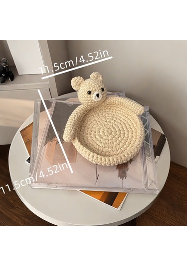 Moda Tığ İşi Bardak Altlıkları Beyaz