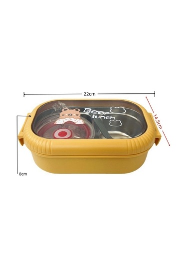 Lichen Paslanmaz Çelik Bento Öğle Yemeği Kutusu, Sızdırmaz,