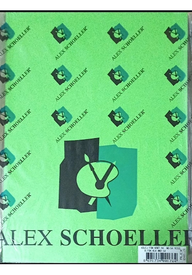 Alex Schoeller Fon Kartonu Yeşil 160gr A4 100 Lü 1 Paket