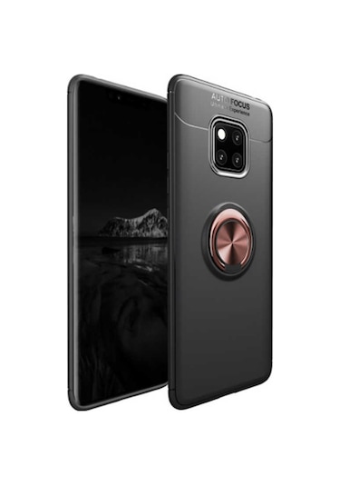 Huawei Mate 20 Pro Yüzüklü Manyetik Ravel Kilif 513799599