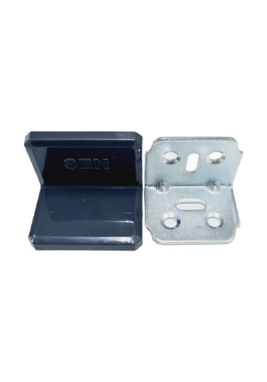 Kapaklı L Gönye Küçük Siyah Ölçüleri 2x35x25x25 15 Adet Gümüş - Siyah