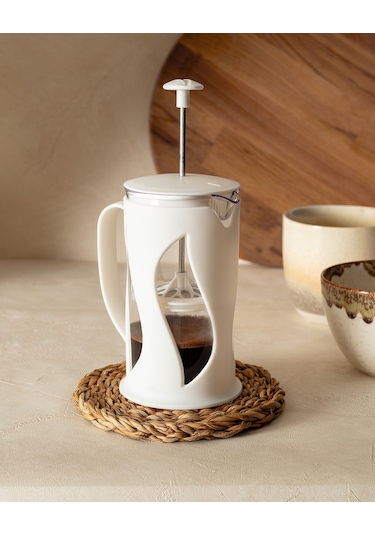 Madame Coco Berthe French Press - Soft Ekru - 500 Ml Frpr0000000001 500 Ml-soft Ekru Beyaz