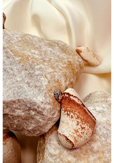 Kurukafa Tasarım İ Taşlı Halka Rose Gold 316l Stainless Steel Çelik Piercing Tragus Helix