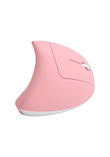 Tenfowee Ergonomik Dikey Kablosuz Fare, 2400 Dpı Ayarlanabilir, Rgb Işıklı, 1000mah Pil, 2.4g Teknoloji, Bilgisayar/notebook İçin Pembe