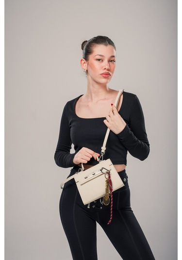 Ççs Kadın Omuz Çantası Ccs18036 Std / Beyaz Beyaz