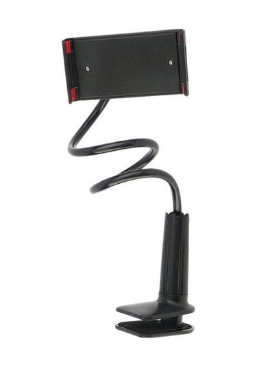 Soulader İphone Uyumlu Ve İpad İçin Esnek Uzun Kollu Telefon Tutacağı - Siyah Evrensel Cep Telefonu Standı, Kolay Kullanım İçin Pratik Tutucu Aksesuar Siyah