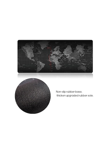 Skycity Oyun Ve Ofis Mouse Padı - İnce Ağı Cloth Yüzey Takip, Kaymaz Önleyici Köpük Taban - 900x400mm Siyah