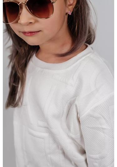 Sekerok Kids Çocuk Oversize Sweatshirt 189023334 Beyaz