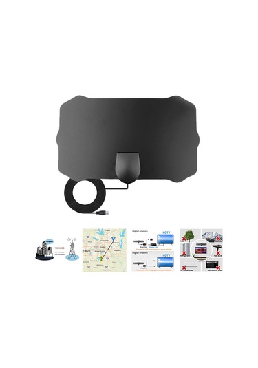 Kebidumei Hd 8k 4k 1080p Kapalı Dijital Tv Anteni 25db Hdtv Anten Dvb-t Dvb-t2 Amplifier