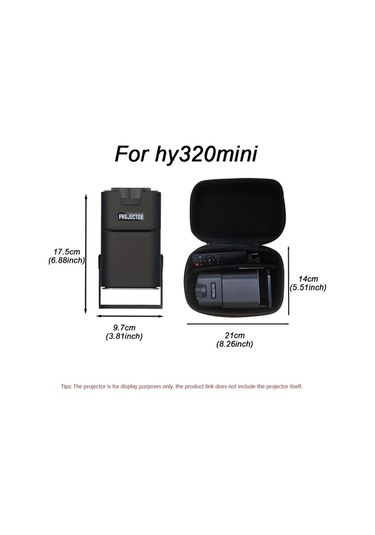 Willowhaven Hy300 Hy300pro Hy320mini Projektör Taşıma Çantası Siyah Toz Geçirmez Dayanıklı