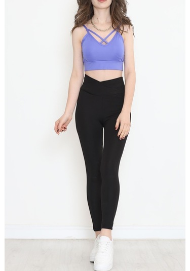 Buyers Butik - Askılı Spor Bustiyer Mavi - 9022.125. 001
