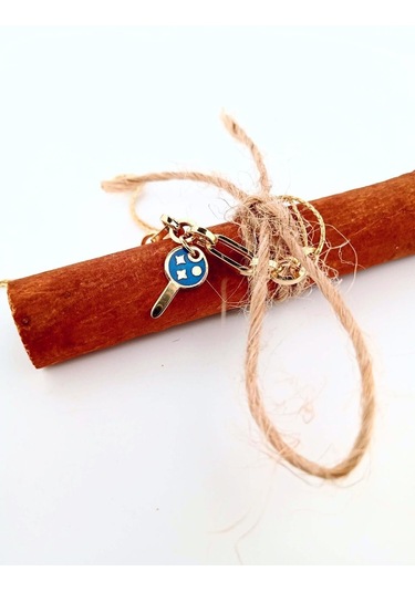 Anahtarlı Ataç Altın Bileklik