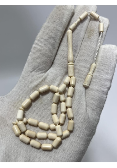 Kesme Fildişi Tesbih 9,10 Gram - Koleksiyonluk Fil Dişi Tespih