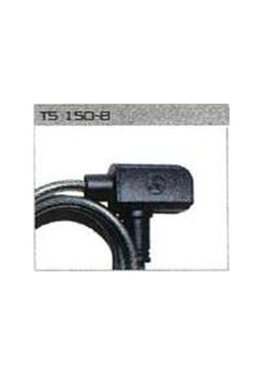 Trelock Spiral Kilit Anahtarlı Ts150-10 1500 MM / 8 MM Siyah Gri - Siyah
