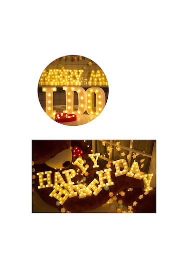 Yaozixa Led Harf A Işığı - Pvc Malzeme, Sıcak Beyaz Işık, Ev Dekorasyonu, Özel Günler, Duvar Veya Masaüstü, Pil Gerektirir Pil Dahil Değil Diğer