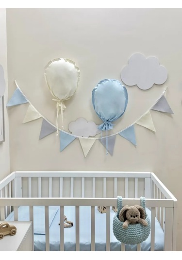 Mamibro Kumaş Bayraklı Işık Zinciri 399385779 Çok Renkli