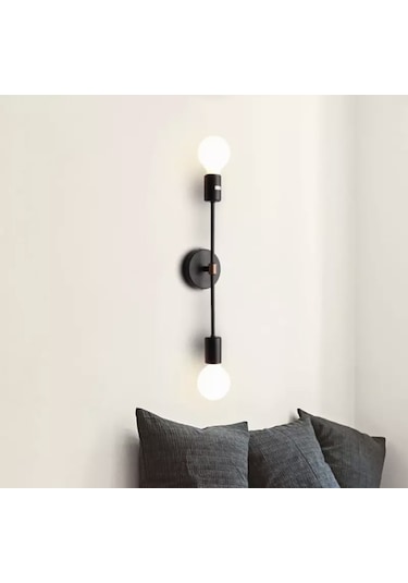 Burenze Modern Aplik Cotto Mat Siyah Aplik Şık Görsel E27 Duylu