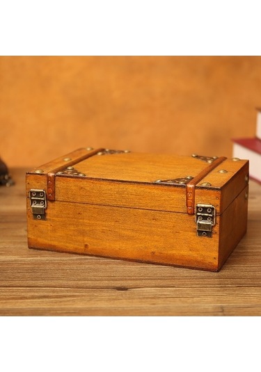 Ganzhoushop Tuvalet Sones Şartname: Eskitilmiş Çekim Antika Aksesuar Kutusu, Kozmetik Saklama Masası Ve Organizer, Model 6280-01 Ua