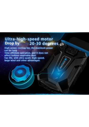 Springsun Coolcold K27 Taşınabilir Dizüstü Bilgisayar Soğutucu Usb Hava Çıkarma Soğutma Vakum Fan Radyatörü