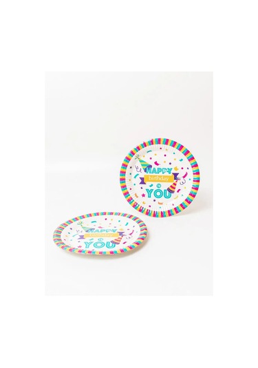 Fiolento Tek Kullanımlık Kağıt Tabaklar, Doğum Günü İçin Servis Takımı 163252113 Diğer