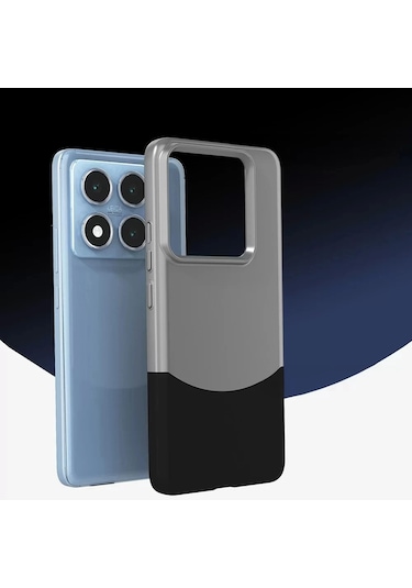 Xiaomi 14t Pro Kılıf Magsafe Şarj Kartlıklı Mıknatıslı Duble 1.7mm Kapak Kart Bölmeli Lacivert Siyah