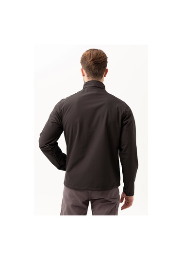 Salina Mont Erkek Su İtici Rüzgar Geçirmez Softshell Kışlık Outdoor Mont Siyah