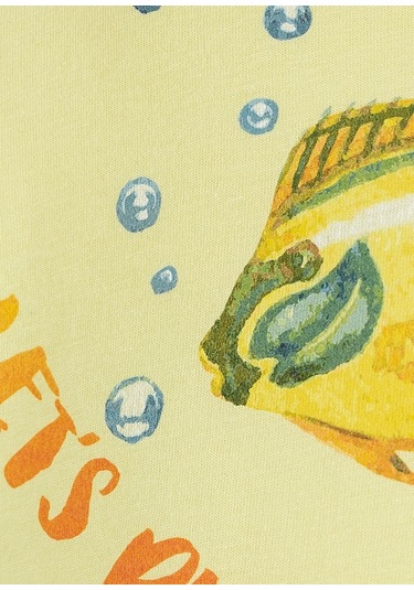 Balık Baskılı Erkek Çocuk Tshirt 001