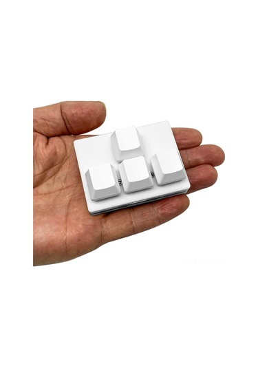 Yaozixa 4 Tuşlu Mekanik Klavye - Wasd Ve Ok Tuşları, Usb Kablolu Kırmızı Switch, Özelleştirilebilir Kısayollar Optik