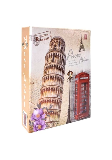 10 x 15 CM 200'lük Renkli Desenli Fotoğraf Albümü