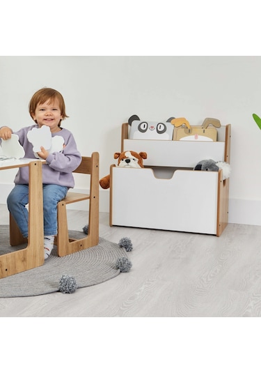 Minera Turna Ahşap 0-4 Yaş Çok Amaçlı Montessori Kitaplık Ahşap