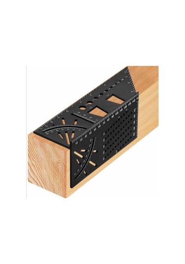 3d Ağaç İşleme Durdurma Göstergesi Alüminyum Alaşımlı Çok Fonksiyonlu Açı Cetveli