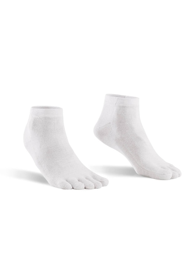 Bonny Silver Önleyici Parmaklı Patik Gümüş Çorap 3'lü Paket Beyaz