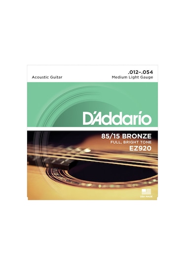 Daddario Ez920 Takım Tel Akustik Gitar Teli 012-054