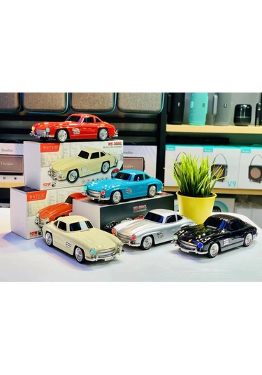 Ws-300sl Klasik Benz Model 10w Bluetooth Hoparlör Fm Radyo Usb 5365