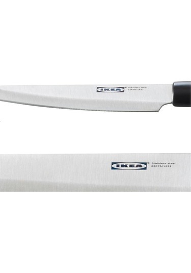 Förslag Bıçak Seti Siyah 3 Parça Mutfak Sofra Sunum Siyah