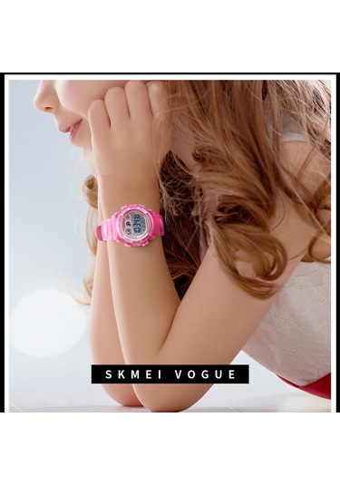 Yunboo Skmeı 1451 Çocuklar İçin Dijital Saat - 50m Su Geçirmez, Gösterge Işıklı, Alarmlı, Kronometreli Sporluk Öğrenci Kol Saati Pembe Çok Renkli