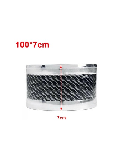 Satış Karbon Fiber Kauçuk Kalıplama Şerit Yumuşak Siyah Trim Tampon Şerit Dıy Kapı Eşiği Koruyucu Kenar Koruma Araba Çıkartmaları Araba Silver 100x7cm