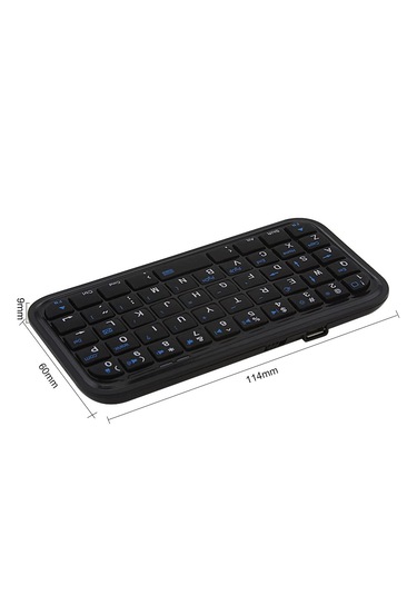 Mini Bluetooth Kablosuz Klavye Telefon Tablet Uyumlu Şarjlı Taşınabilir Cep Boy Klavye