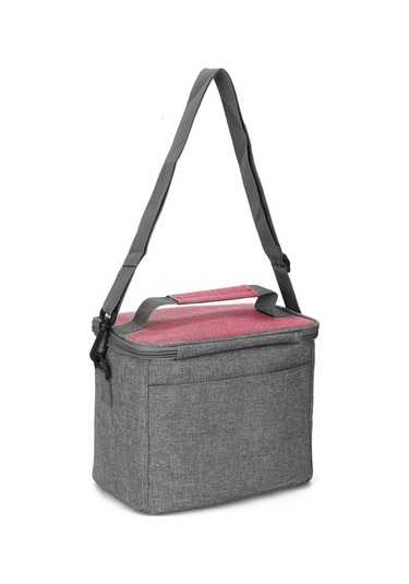 Pazly 8l Alüminyum Folyo Öğle Yemeği Çantası El Taşıma Yalıtımlı Piknik Çantası İş Gıda Çantası Pembe Pembe