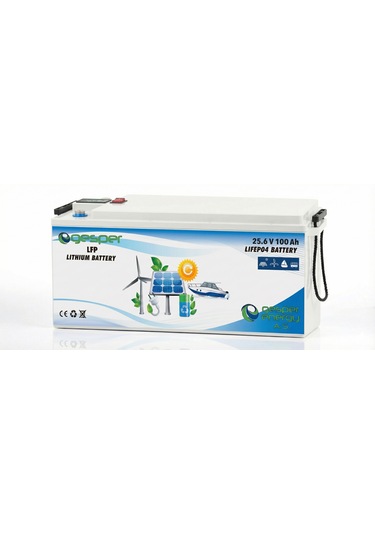 Gesper 25.6 V 100 Ah Lifepo₄ Lityum Akü