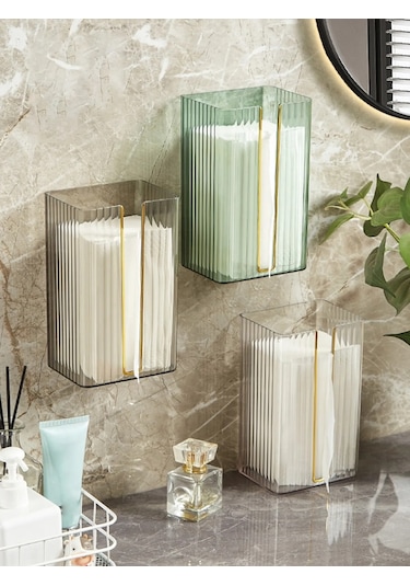 Grey-worthbuy Doku Kutusu Duvara Monte Tuvalet Mutfak Kleenex Tutucu Banyo Islak Mendil Tutucu Peçete Kağıt Kutusu Yüz Maskeleri Saklama Kutusu