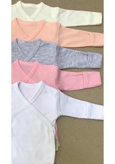 Özdemirlitekstil Bebelino Çıtçıtlı Badi Kruvaze (5 Li Paket) (456375770) Çok Renkli