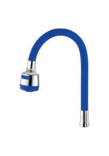 Renkli Esnek Spiralli Eviye Mutfak Eviye Batarya Borusu 2 Fonksiyonlu Mavi